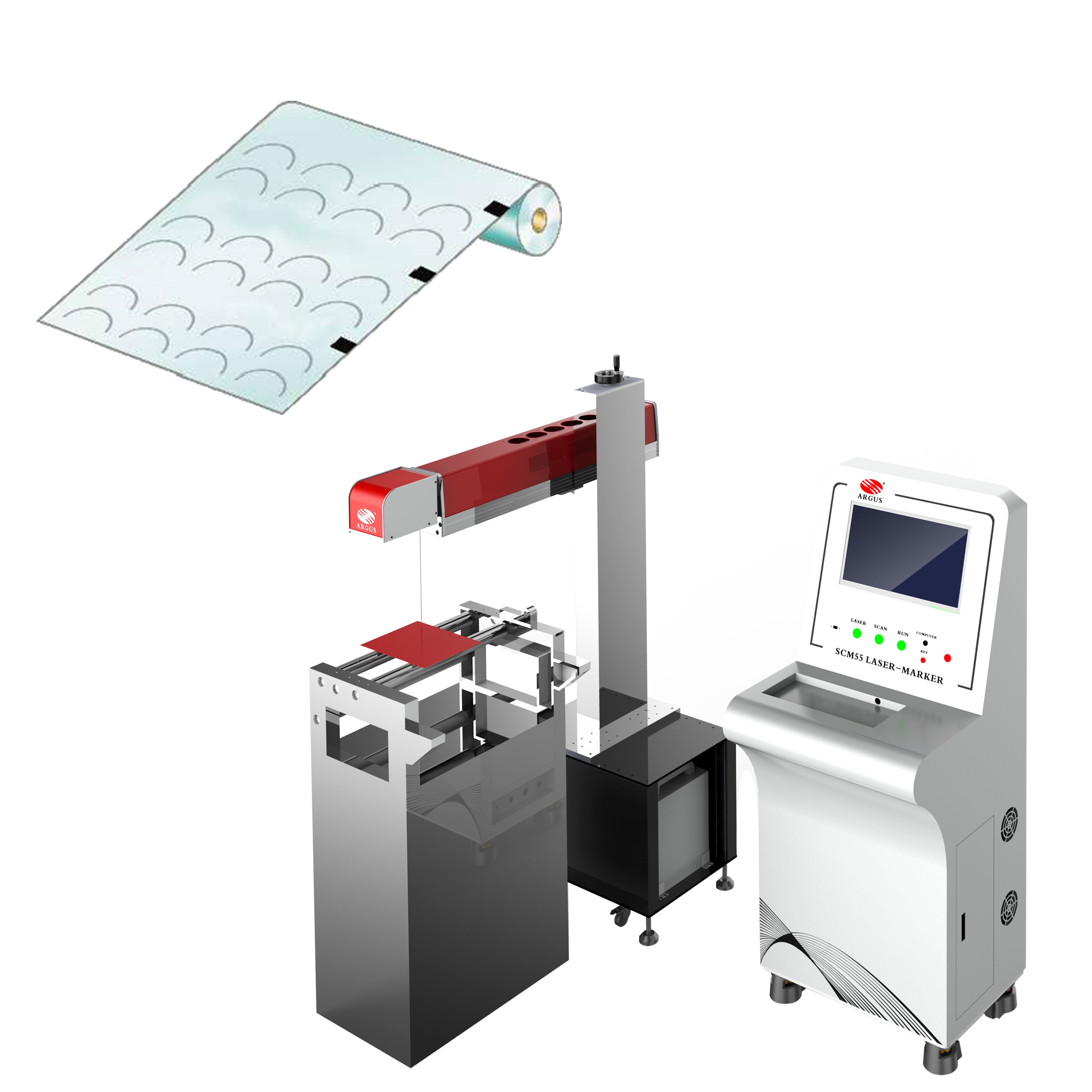 Argus with Computer Easy To Operate Single Head Easy Open Tear Tape Laser Machine Widely Used in The PVC/PE/PET 