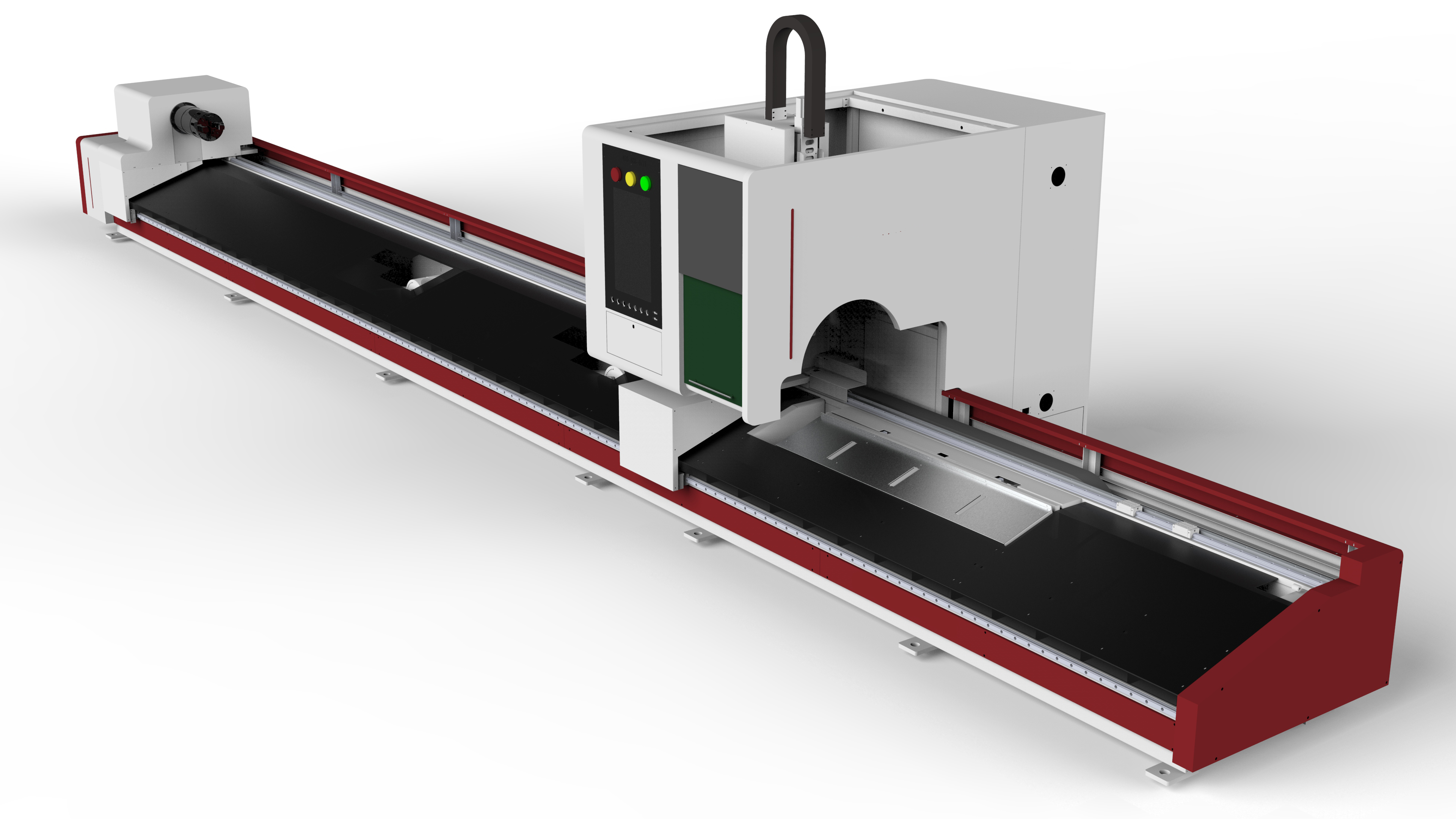 Metal Tube Pipe Fiber Laser Cutting Machine